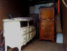 cabinets and beds